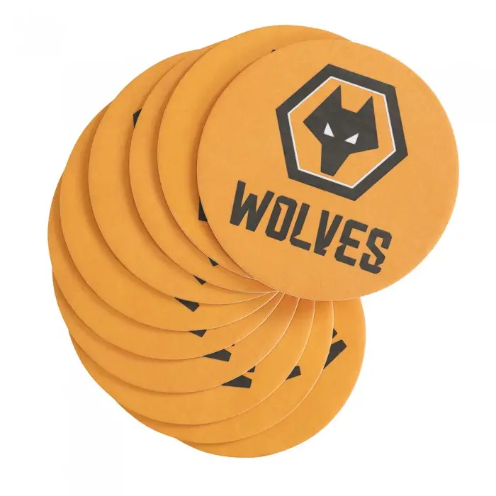 Wolverhampton Wanderers Shop | 10 Pack Beer Mats Wolverhampton Wanderers Merchandise